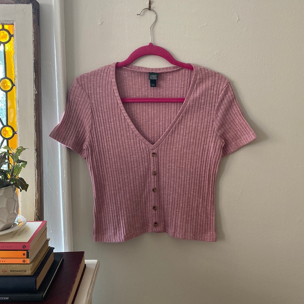 wild fable v-neck cropped top!